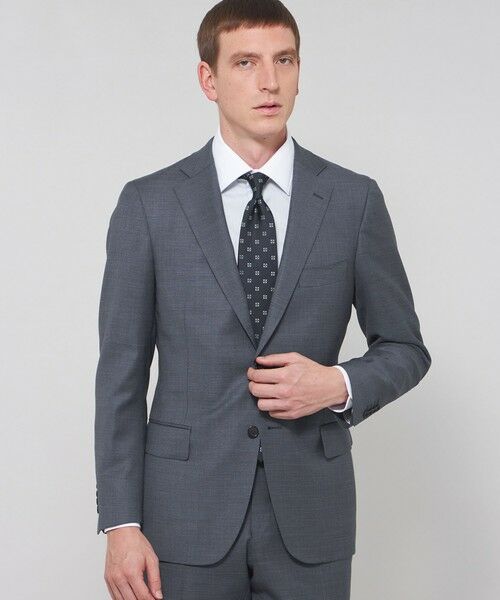 MACKINTOSH LONDON(MENS) / マッキントッシュ ロンドン メンズ セットアップ | 【NEW BRIDGE】【LoroPiana Fabric】マイクロチェックスーツ(ブルー4)