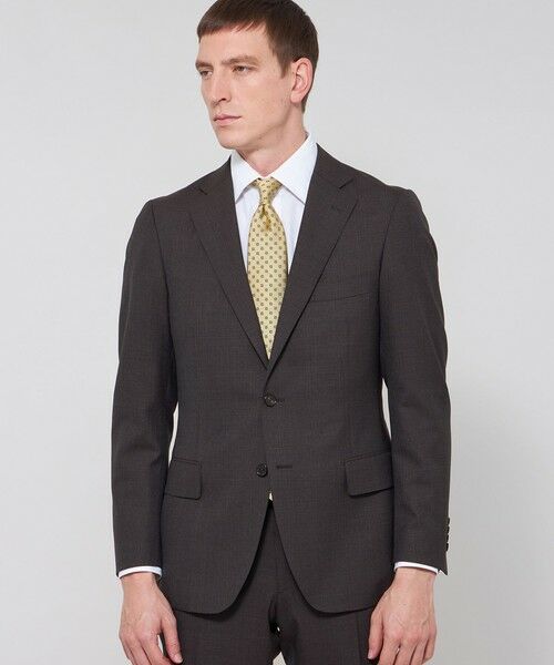 MACKINTOSH LONDON(MENS) / マッキントッシュ ロンドン メンズ セットアップ | 【NEW BRIDGE】【ZEGNA/ゼニア】グレンチェックスーツ(ブラウン8)