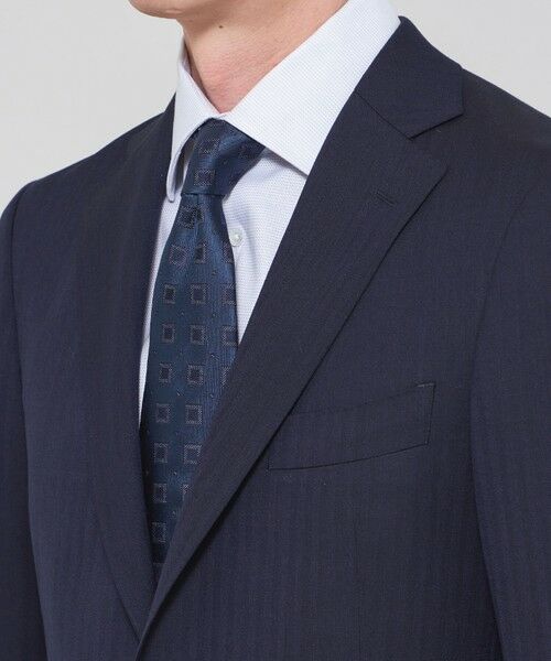 MACKINTOSH LONDON(MENS) / マッキントッシュ ロンドン 　メンズ セットアップ | 【NEW BRIDGE】Super110's ヘリンボーンスーツ | 詳細5