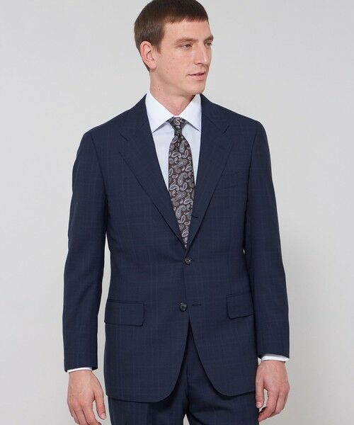 MACKINTOSH LONDON(MENS) / マッキントッシュ ロンドン メンズ セットアップ | 【MINT BRIDGE】コンビネーションチェックスーツ(ネイビー)