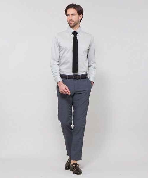 MACKINTOSH LONDON(MENS) / マッキントッシュ ロンドン 　メンズ シャツ・ブラウス | 【FLEX JERSEY】千鳥ジャカードジャージーシャツ | 詳細1