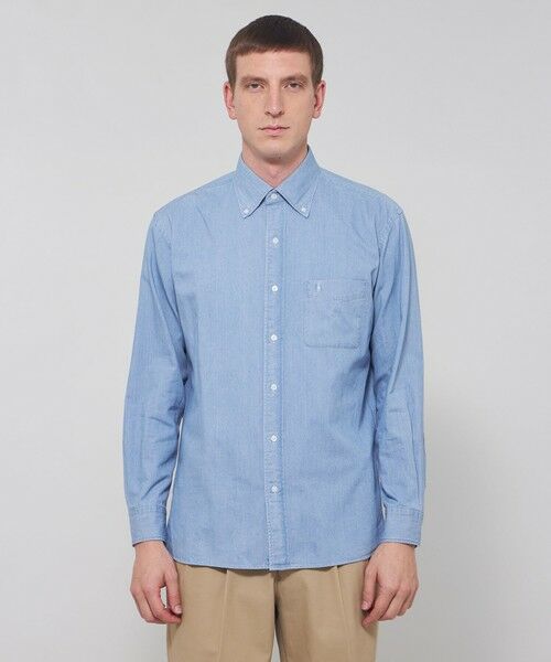 MACKINTOSH LONDON(MENS) / マッキントッシュ ロンドン 　メンズ シャツ・ブラウス | ノンツイストコットンデニムボタンダウンシャツ | 詳細4
