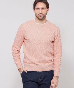 MACKINTOSH LONDON(MENS) / マッキントッシュ ロンドン 　メンズ ニット・セーター | ウールコットンバスケットクルーネックニット
