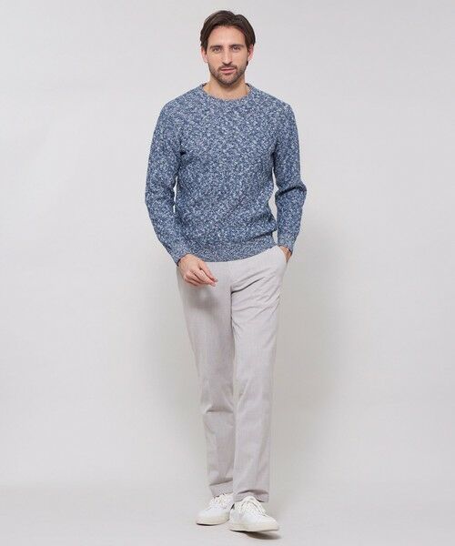 MACKINTOSH LONDON(MENS) / マッキントッシュ ロンドン 　メンズ ニット・セーター | ウールコットンバスケットクルーネックニット | 詳細4