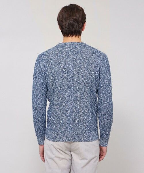 MACKINTOSH LONDON(MENS) / マッキントッシュ ロンドン 　メンズ ニット・セーター | ウールコットンバスケットクルーネックニット | 詳細7