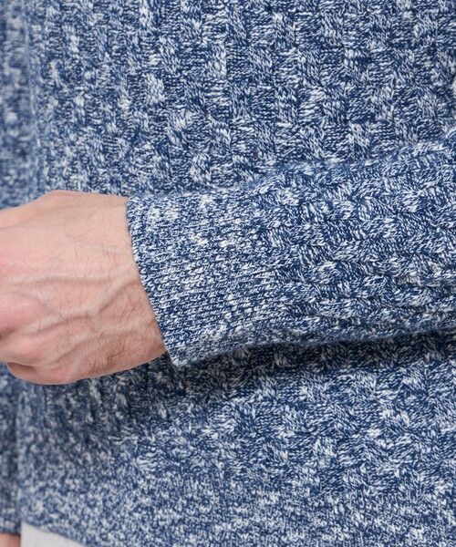 MACKINTOSH LONDON(MENS) / マッキントッシュ ロンドン 　メンズ ニット・セーター | ウールコットンバスケットクルーネックニット | 詳細8