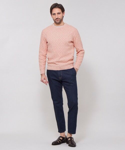 MACKINTOSH LONDON(MENS) / マッキントッシュ ロンドン 　メンズ ニット・セーター | ウールコットンバスケットクルーネックニット | 詳細2