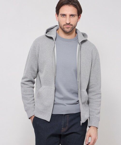 MACKINTOSH LONDON(MENS) / マッキントッシュ ロンドン 　メンズ カットソー | ムリネダンボールジップパーカ（グレー）