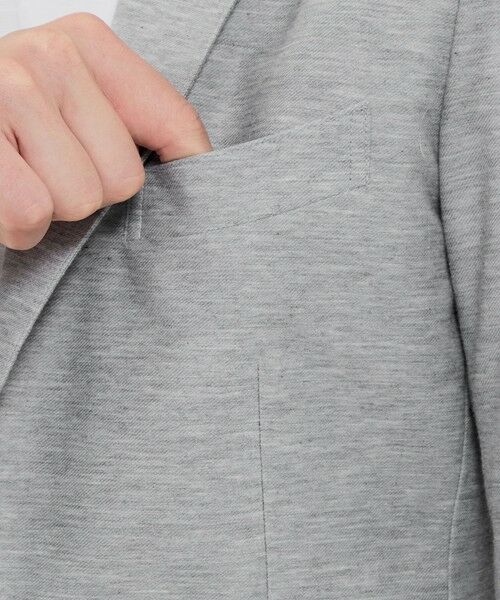 MACKINTOSH LONDON(MENS) / マッキントッシュ ロンドン 　メンズ ノーカラージャケット | 【WEB・一部店舗限定】【FLEX JERSEY】デニムジーセットアップジャケット | 詳細6