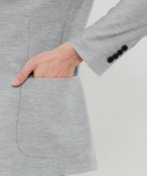 MACKINTOSH LONDON(MENS) / マッキントッシュ ロンドン 　メンズ ノーカラージャケット | 【WEB・一部店舗限定】【FLEX JERSEY】デニムジーセットアップジャケット | 詳細7