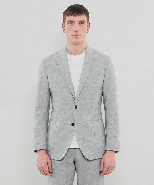 MACKINTOSH LONDON(MENS) / マッキントッシュ ロンドン 　メンズ ノーカラージャケット | 【WEB・一部店舗限定】【FLEX JERSEY】デニムジーセットアップジャケット | 詳細3