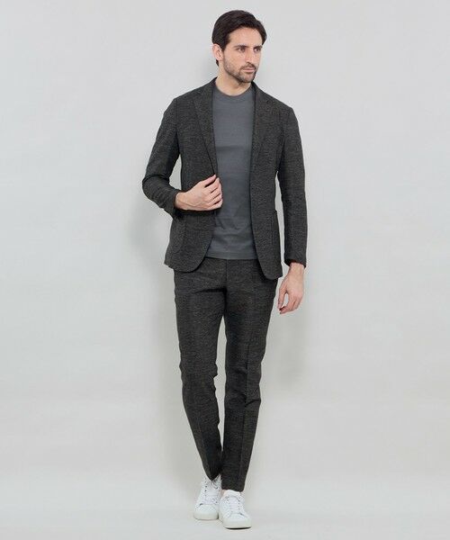 MACKINTOSH LONDON(MENS) / マッキントッシュ ロンドン 　メンズ ノーカラージャケット | 【BREASY JACKET】LENO CLOTH セットアップジャケット | 詳細3