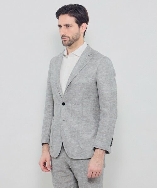 MACKINTOSH LONDON(MENS) / マッキントッシュ ロンドン 　メンズ ノーカラージャケット | 【BREASY JACKET】LENO CLOTH セットアップジャケット | 詳細7