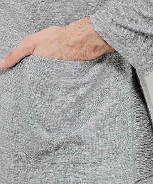 MACKINTOSH LONDON(MENS) / マッキントッシュ ロンドン 　メンズ ノーカラージャケット | 【BREASY JACKET】LENO CLOTH セットアップジャケット | 詳細10