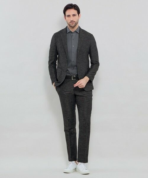 MACKINTOSH LONDON(MENS) / マッキントッシュ ロンドン 　メンズ ノーカラージャケット | 【BREASY JACKET】LENO CLOTH セットアップジャケット | 詳細2