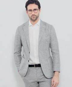 MACKINTOSH LONDON(MENS) / マッキントッシュ ロンドン 　メンズ ノーカラージャケット | 【BREASY JACKET】LENO CLOTH セットアップジャケット