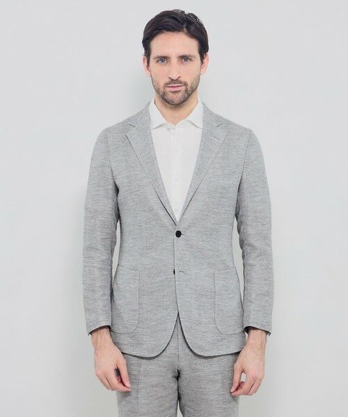 MACKINTOSH LONDON(MENS) / マッキントッシュ ロンドン 　メンズ ノーカラージャケット | 【BREASY JACKET】LENO CLOTH セットアップジャケット | 詳細6