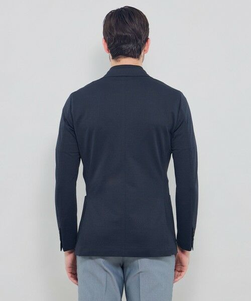 MACKINTOSH LONDON(MENS) / マッキントッシュ ロンドン 　メンズ ノーカラージャケット | 【FLEX JERSEY】ハウンドトゥースサッカージャージージャケット | 詳細5