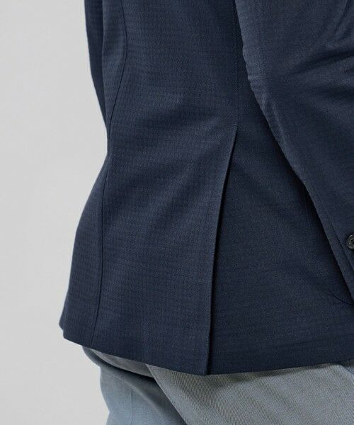 MACKINTOSH LONDON(MENS) / マッキントッシュ ロンドン 　メンズ ノーカラージャケット | 【FLEX JERSEY】ハウンドトゥースサッカージャージージャケット | 詳細9