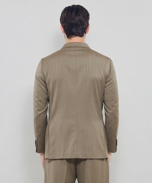 MACKINTOSH LONDON(MENS) / マッキントッシュ ロンドン 　メンズ ノーカラージャケット | 【TOGNA/トーニャ】ソラーロへリンボン ダブルブレステッド4Bジャケット | 詳細4