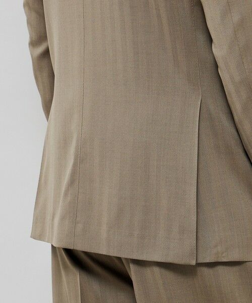 MACKINTOSH LONDON(MENS) / マッキントッシュ ロンドン 　メンズ ノーカラージャケット | 【TOGNA/トーニャ】ソラーロへリンボン ダブルブレステッド4Bジャケット | 詳細8