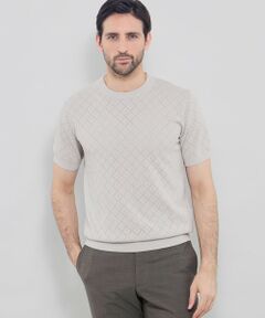 MACKINTOSH LONDON(MENS) / マッキントッシュ ロンドン 　メンズ ニット・セーター | ランダムアイレットニットTシャツ