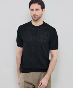 MACKINTOSH LONDON(MENS) / マッキントッシュ ロンドン 　メンズ ニット・セーター | ランダムアイレットニットTシャツ