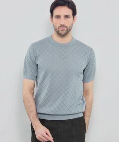 MACKINTOSH LONDON(MENS) / マッキントッシュ ロンドン 　メンズ ニット・セーター | ランダムアイレットニットTシャツ