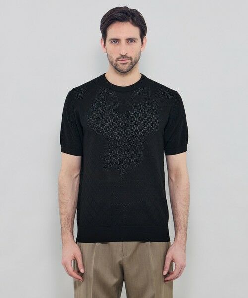 MACKINTOSH LONDON(MENS) / マッキントッシュ ロンドン 　メンズ ニット・セーター | ランダムアイレットニットTシャツ | 詳細4