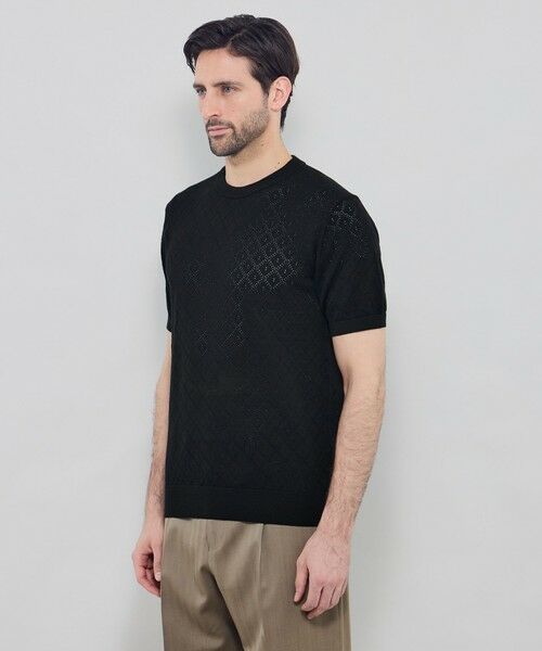 MACKINTOSH LONDON(MENS) / マッキントッシュ ロンドン 　メンズ ニット・セーター | ランダムアイレットニットTシャツ | 詳細5