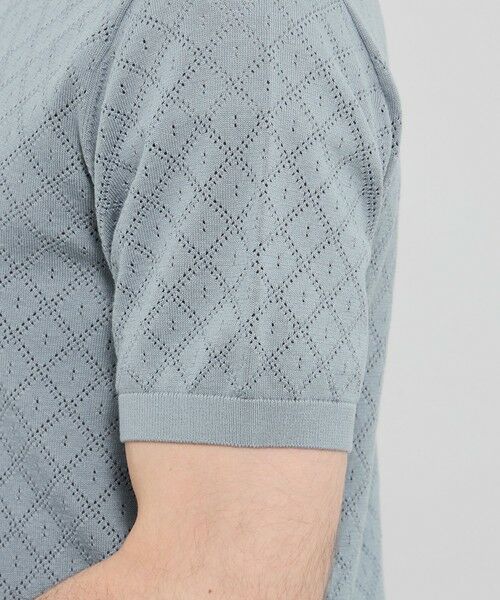 MACKINTOSH LONDON(MENS) / マッキントッシュ ロンドン 　メンズ ニット・セーター | ランダムアイレットスキッパーニットポロ | 詳細6