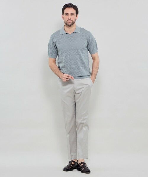 MACKINTOSH LONDON(MENS) / マッキントッシュ ロンドン 　メンズ ニット・セーター | ランダムアイレットスキッパーニットポロ | 詳細2