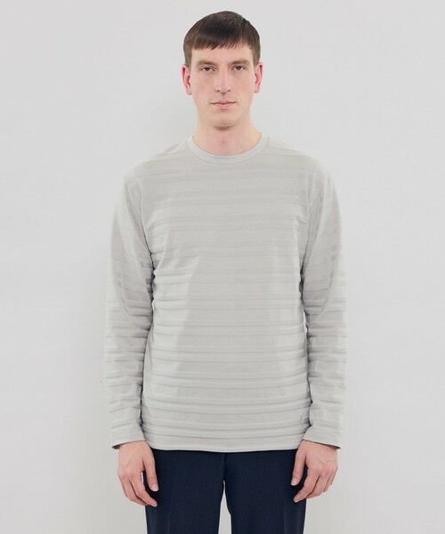 MACKINTOSH LONDON(MENS) / マッキントッシュ ロンドン 　メンズ カットソー | リンクスボーダーロングスリーブTシャツ | 詳細4