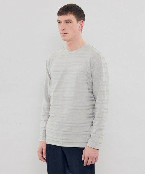 MACKINTOSH LONDON(MENS) / マッキントッシュ ロンドン 　メンズ カットソー | リンクスボーダーロングスリーブTシャツ | 詳細5