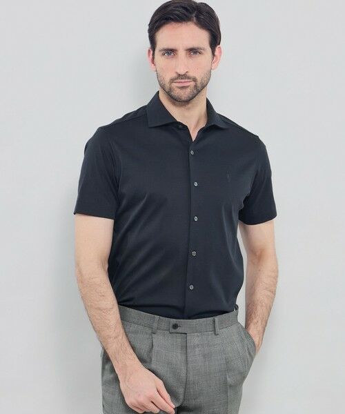 MACKINTOSH LONDON(MENS) / マッキントッシュ ロンドン 　メンズ カットソー | 超冷感ワイドカラーカットシャツ（ネイビー）