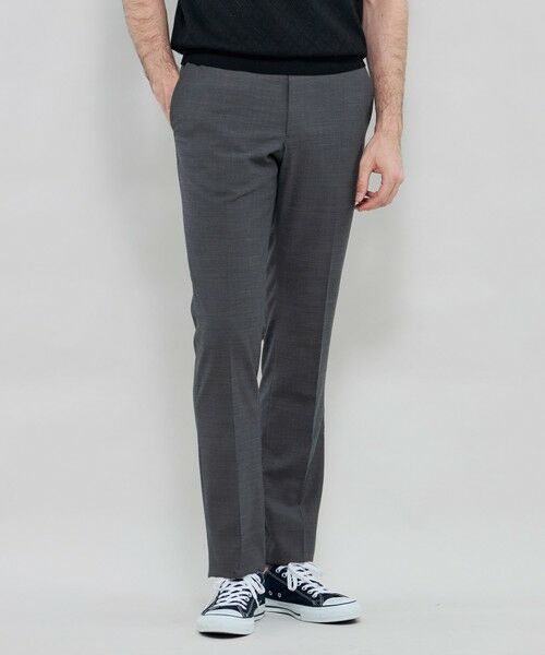 MACKINTOSH LONDON(MENS) / マッキントッシュ ロンドン 　メンズ スラックス・ドレスパンツ | 【Adjustable Fit】トロピカルメランジスラックス（グレー系2）