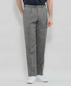 MACKINTOSH LONDON(MENS) / マッキントッシュ ロンドン 　メンズ スラックス・ドレスパンツ | 【Adjustable Fit】ドビー1プリーツスラックス