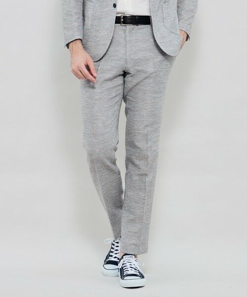 MACKINTOSH LONDON(MENS) / マッキントッシュ ロンドン 　メンズ その他パンツ | 【BREASY JACKET】LENO CLOTH セットアップパンツ（グレー）
