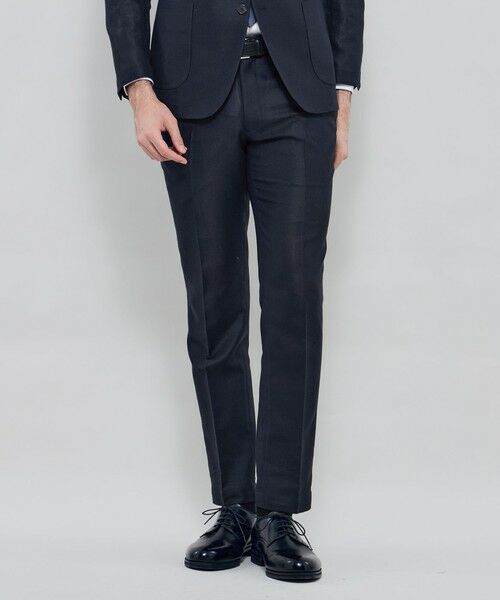 MACKINTOSH LONDON(MENS) / マッキントッシュ ロンドン 　メンズ その他パンツ | 【BREASY JACKET】LENO CLOTH セットアップパンツ（ネイビー）