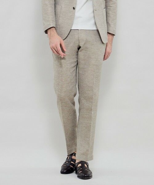 MACKINTOSH LONDON(MENS) / マッキントッシュ ロンドン 　メンズ その他パンツ | 【BREASY JACKET】LENO CLOTH セットアップパンツ（ベージュ3）
