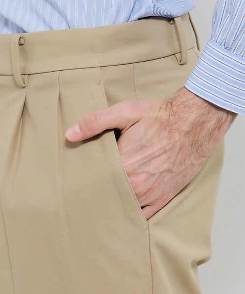 MACKINTOSH LONDON(MENS) / マッキントッシュ ロンドン 　メンズ その他パンツ | ドライツイストチノ 2タックワイドショーツ | 詳細5