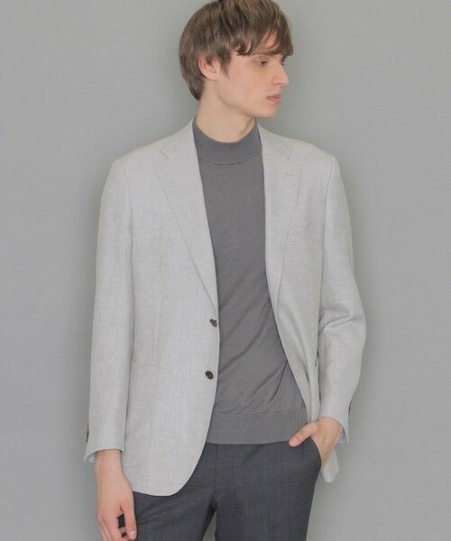 MACKINTOSH LONDON(MENS) / マッキントッシュ ロンドン 　メンズ その他アウター | 【NEW BRIDGE】 【Loro Piana/ロロ・ピアーナ】SUMMERTIME ドビー無地ジャケット（グレー）