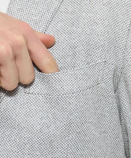 MACKINTOSH LONDON(MENS) / マッキントッシュ ロンドン メンズ ノーカラージャケット | 【WEB・一部店舗限定】【BREASY JACKET】メランジメッシュジャージーセットアップジャケット | 詳細7