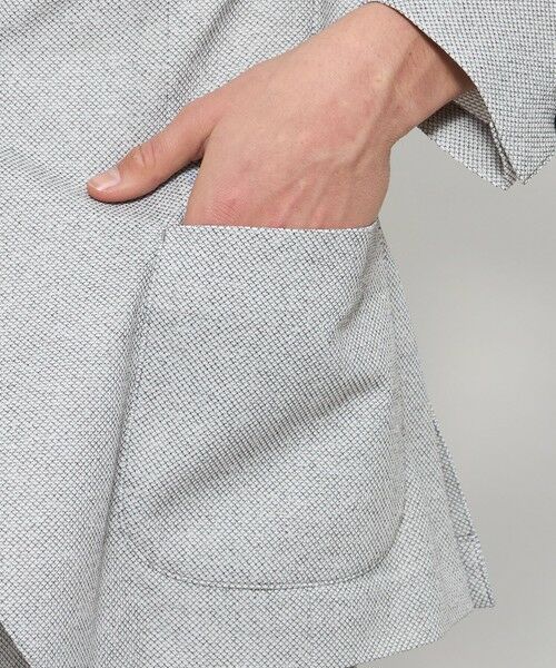 MACKINTOSH LONDON(MENS) / マッキントッシュ ロンドン 　メンズ ノーカラージャケット | 【WEB・一部店舗限定】【BREASY JACKET】メランジメッシュジャージーセットアップジャケット | 詳細8