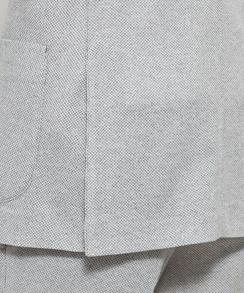 MACKINTOSH LONDON(MENS) / マッキントッシュ ロンドン 　メンズ ノーカラージャケット | 【WEB・一部店舗限定】【BREASY JACKET】メランジメッシュジャージーセットアップジャケット | 詳細9