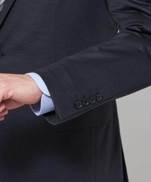 MACKINTOSH LONDON(MENS) / マッキントッシュ ロンドン 　メンズ ノーカラージャケット | 【FLEX JERSEY】ハイゲージジャカードセットアップジャケット | 詳細7