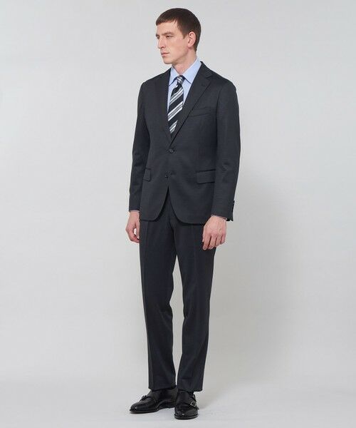 MACKINTOSH LONDON(MENS) / マッキントッシュ ロンドン 　メンズ ノーカラージャケット | 【FLEX JERSEY】ハイゲージジャカードセットアップジャケット | 詳細1