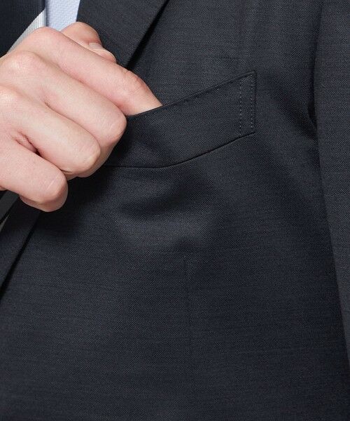 MACKINTOSH LONDON(MENS) / マッキントッシュ ロンドン 　メンズ ノーカラージャケット | 【FLEX JERSEY】ハイゲージジャカードセットアップジャケット | 詳細5