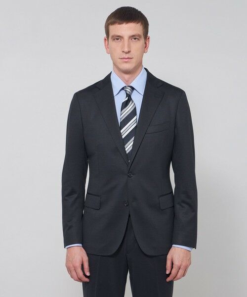 MACKINTOSH LONDON(MENS) / マッキントッシュ ロンドン 　メンズ ノーカラージャケット | 【FLEX JERSEY】ハイゲージジャカードセットアップジャケット | 詳細2