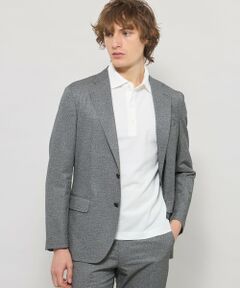 MACKINTOSH LONDON(MENS) / マッキントッシュ ロンドン 　メンズ ノーカラージャケット | 【BREASY JACKET】トリコットプリントセットアップジャケット